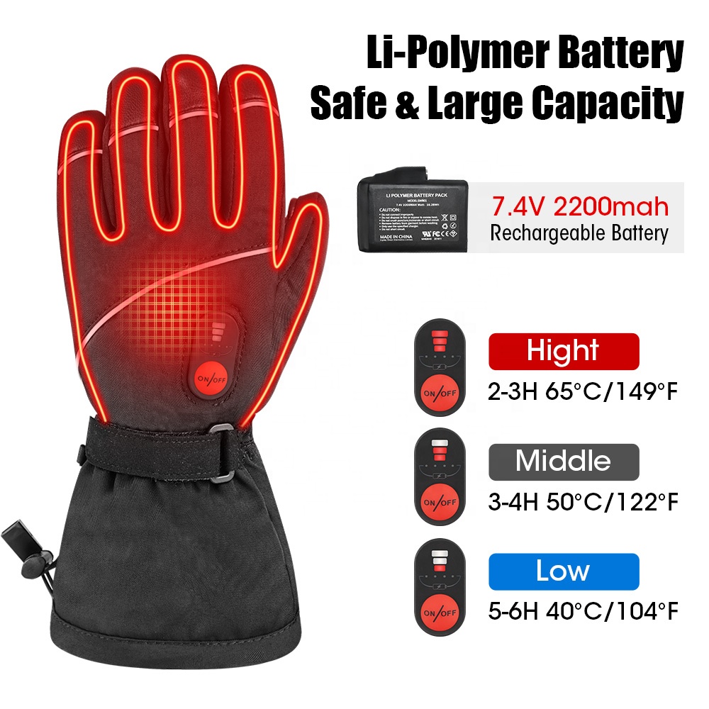 Customized Outdoor Heated Prot - Ski Glove Waterproof recension och pris