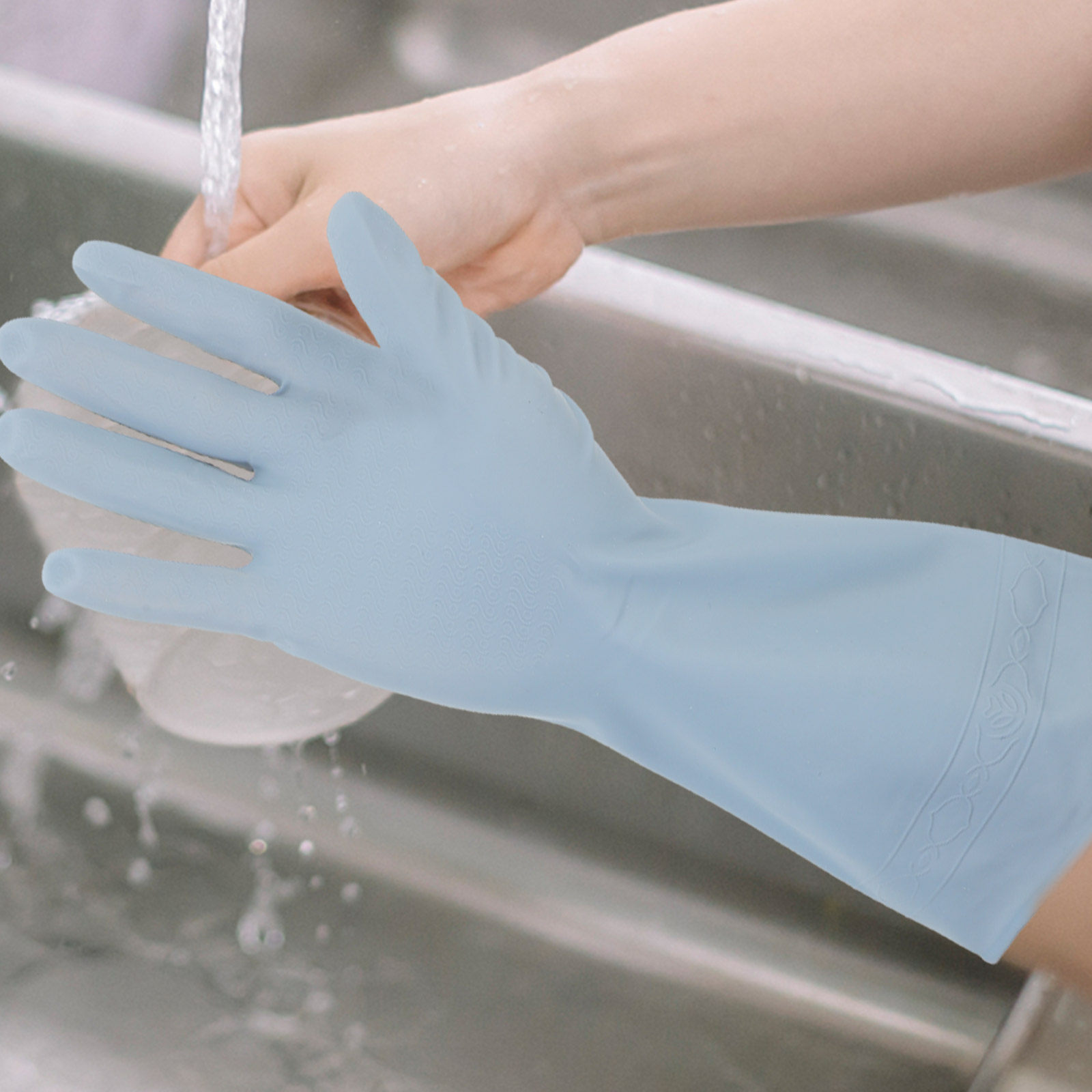 3Pairs Long Dishwashing Gloves - Dish Glove Rubber recension och pris